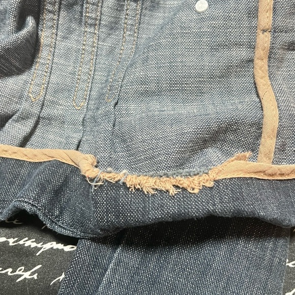 Y2K Vintage Cropped Denim Zipper on Sleeve Jean Jacket - Picture 13 of 13